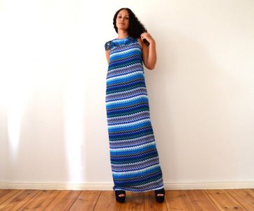 DIY Maxikleid Sommerkleid Strandkleid langes Kleid selbst machen einfach und schnell ohne Nähen 1