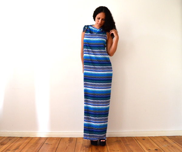 DIY Maxikleid Sommerkleid Strandkleid langes Kleid selbst machen einfach und schnell ohne Nähen 5