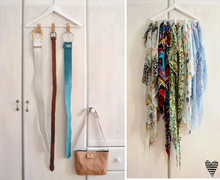 DIY Schrank Organizer - Mini Garderobe, Bgel fr Grtel und Tcher aus  SnapPap - DIY MODE