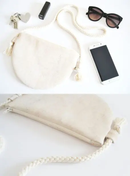 Schnittmuster HALBMOND-TASCHE DIY MODE ©