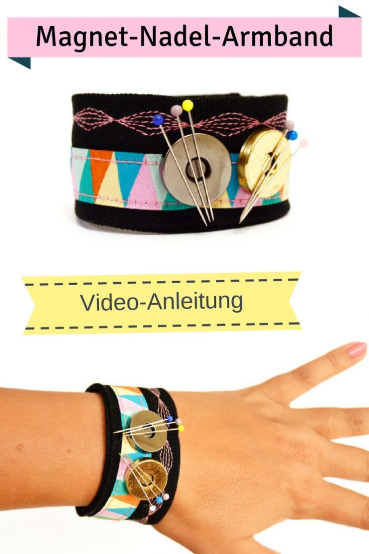 Magnetische Nadelkissen-Armbänder – 2 Stück, Silikon, Für Nähen & Handarbeiten