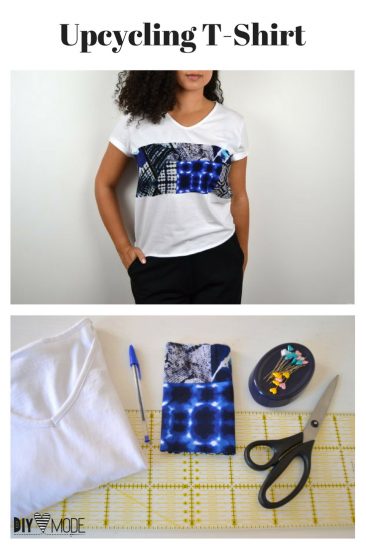 Upcycling T-Shirt Idee Nähidee Kleidung Refashion pimpen aufpeppen DIY MODE