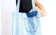 Einkaufstasche nähen gratis Schnittmuster kostenlos Tasche Shopper Betuel Jutebeutel Upcycling Idee Nähidee aus Jeans Delali DIY MODE