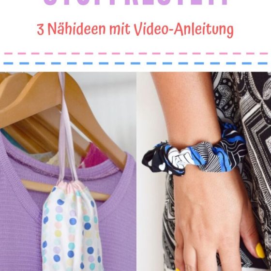 Nähideen für Stoffreste Video Anleitung DIY MODE Ideen Nähen