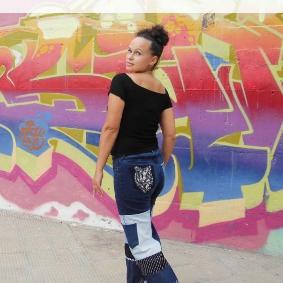 Upcycling Jeans Idee Anleitung nähen Refashion Pimpen Nähidee Nachhaltigkeit aus alt mach neu Hose Kleidung 3